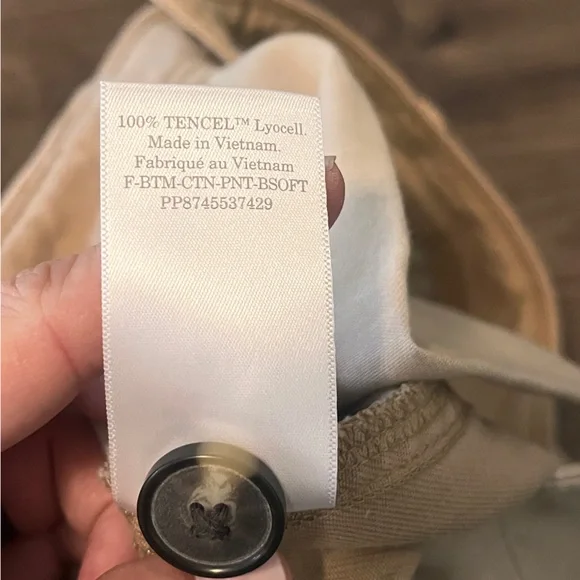 Everlane women's The Chino in Buttersoft Straight-Leg 100% Tencel - SIZE 0 - Picture 7 of 8